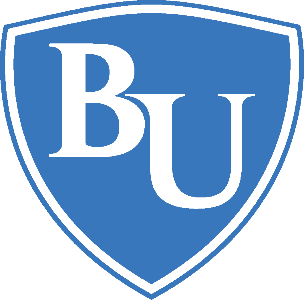 Bryan U blue and white shield logo